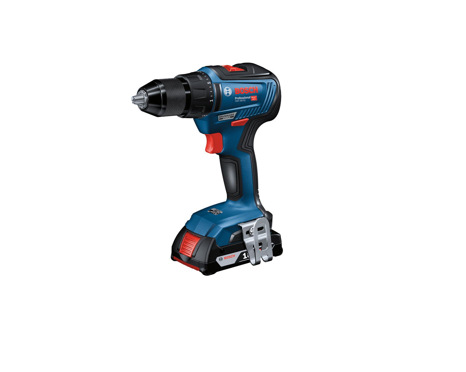 Bosch Professional GSR 18V-55 Akku-Bohrschrauber bürstenlos 55 Nm