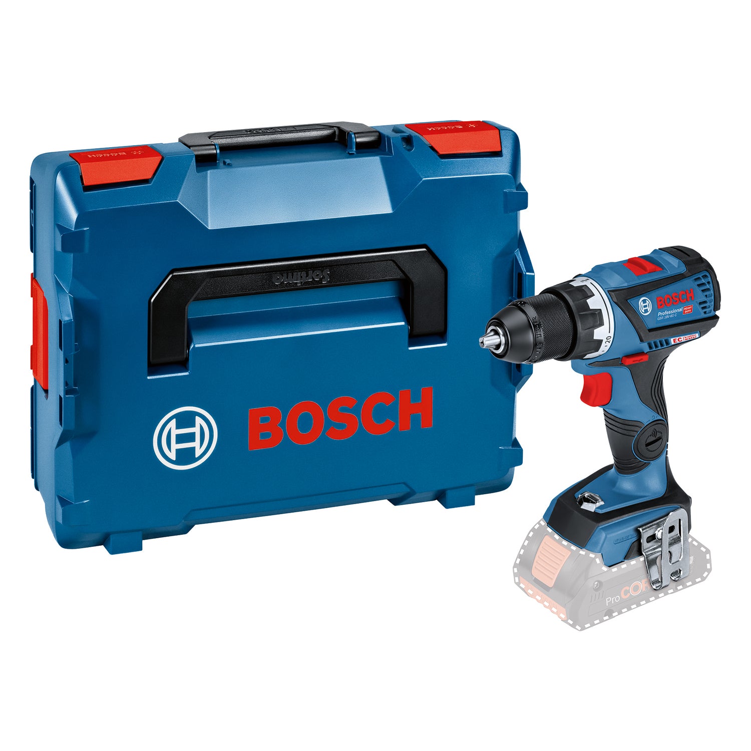 Bosch Professional GSR 18V-60 C Akku-Bohrschrauber bürstenlos 60 Nm ohne Akku/Lader in L-Boxx