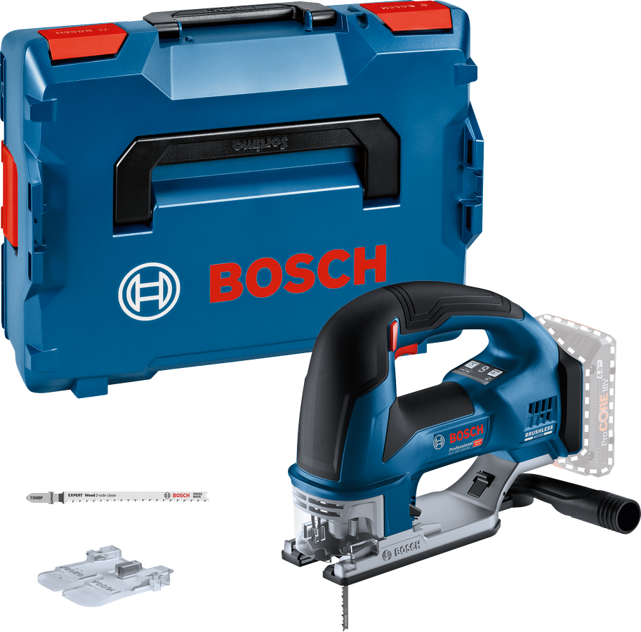 Bosch Professional GST 18V-155 BC Akku-Stichsäge mit Bügelgriff ohne Akku/Lader in L-Boxx 136
