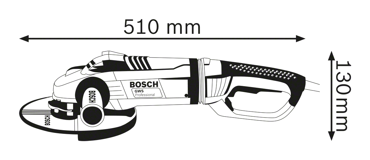 Bosch Professional Winkelschleifer GWS 24-230 LVI im Karton