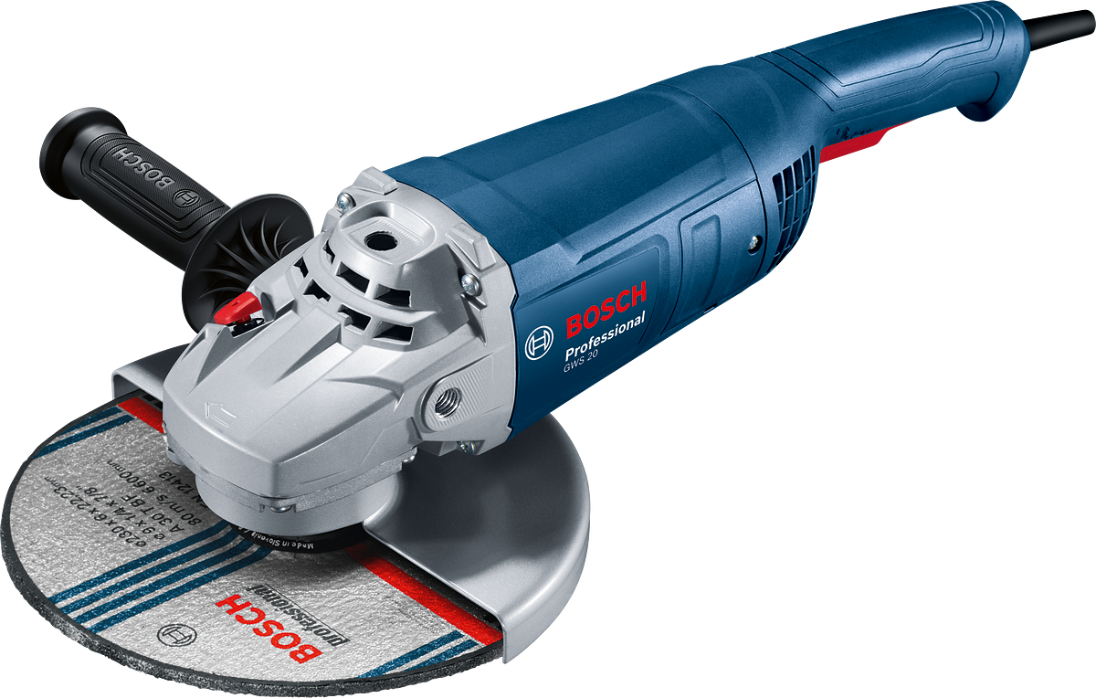Bosch Professional GWS 20-230 P Winkelschleifer 2000 W inkl. Diamanttrennscheibe Standard for Universal Ø 230 mm im Karton