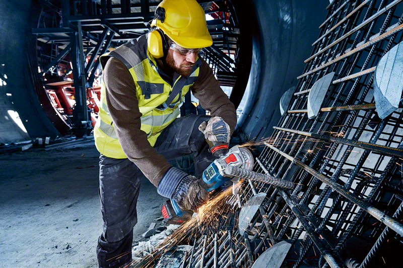 Bosch Professional GWX 15V-15 SC Akku-Winkelschleifer BITURBO mit X-Lock ohne Akku/Lader