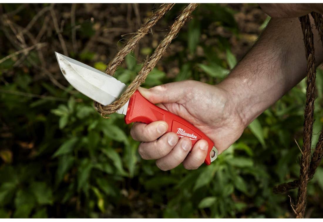 Milwaukee Arbeitsmesser mit feststehender Edelstahlklinge 101 mm  (4932464828)