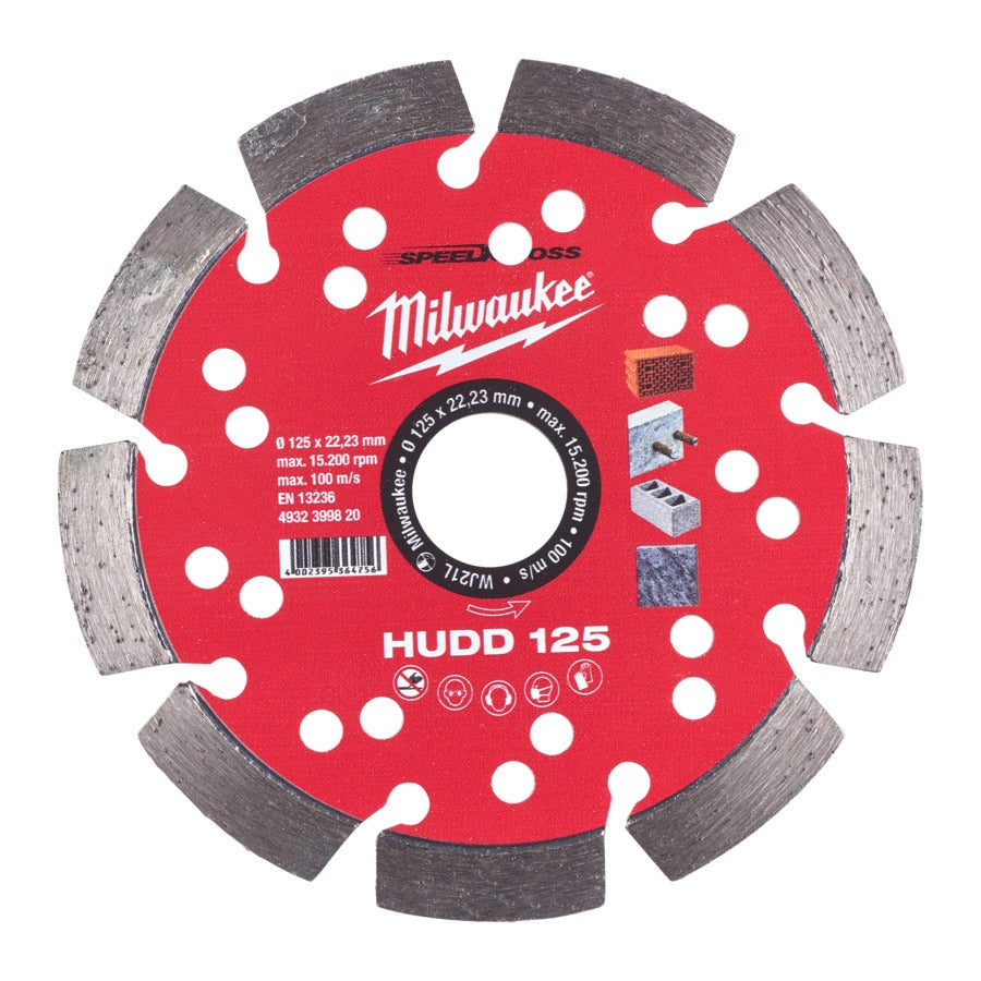 Milwaukee Diamanttrennscheibe SPEEDCROSS HUDD 125 Ø125x22.23 mm (4932399820)