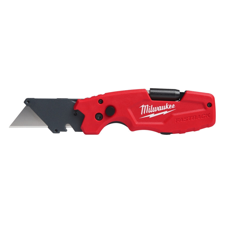 Milwaukee® FASTBACK Universal-Klappmesser mit 1/4″ Sechskant-Bitaufnahme PH / SL5.5 und Flaschenöffner