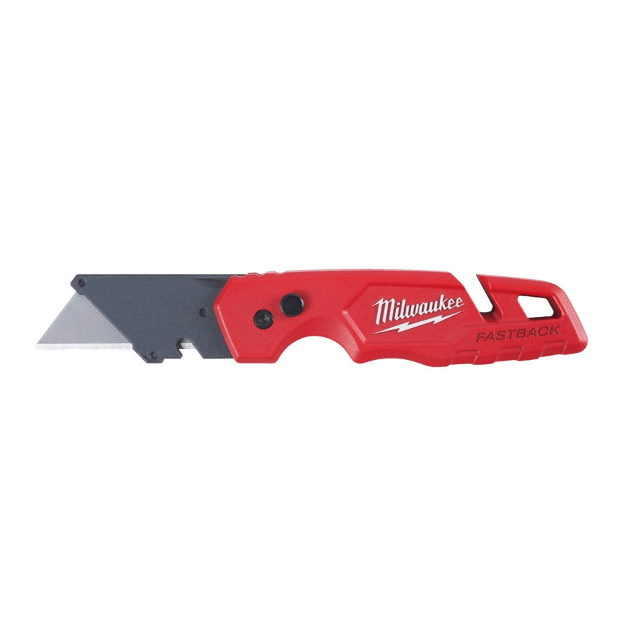 Milwaukee® FASTBACK Universal-Klappmesser mit integriertem Entmantelungsmesser und Schnurtrenner