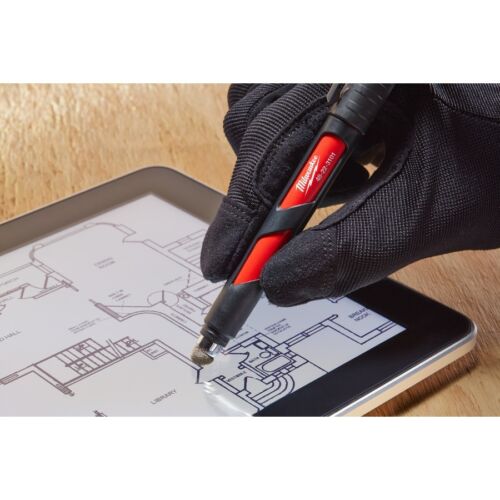 Milwaukee INKZALL Permanentmarker mit Stylus schwarz ideal für Tablets  (48223101)