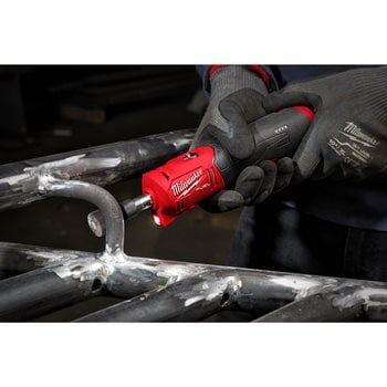 Milwaukee M12 FDGS-422B FUEL Akku-Geradschleifer mit 2x Akkus und Lader in Tasche (4933471436)