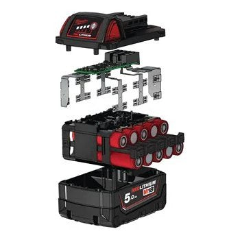 Milwaukee M18 B5 Li-Ion Akku 5.0 Ah Aufbau (4932430483)