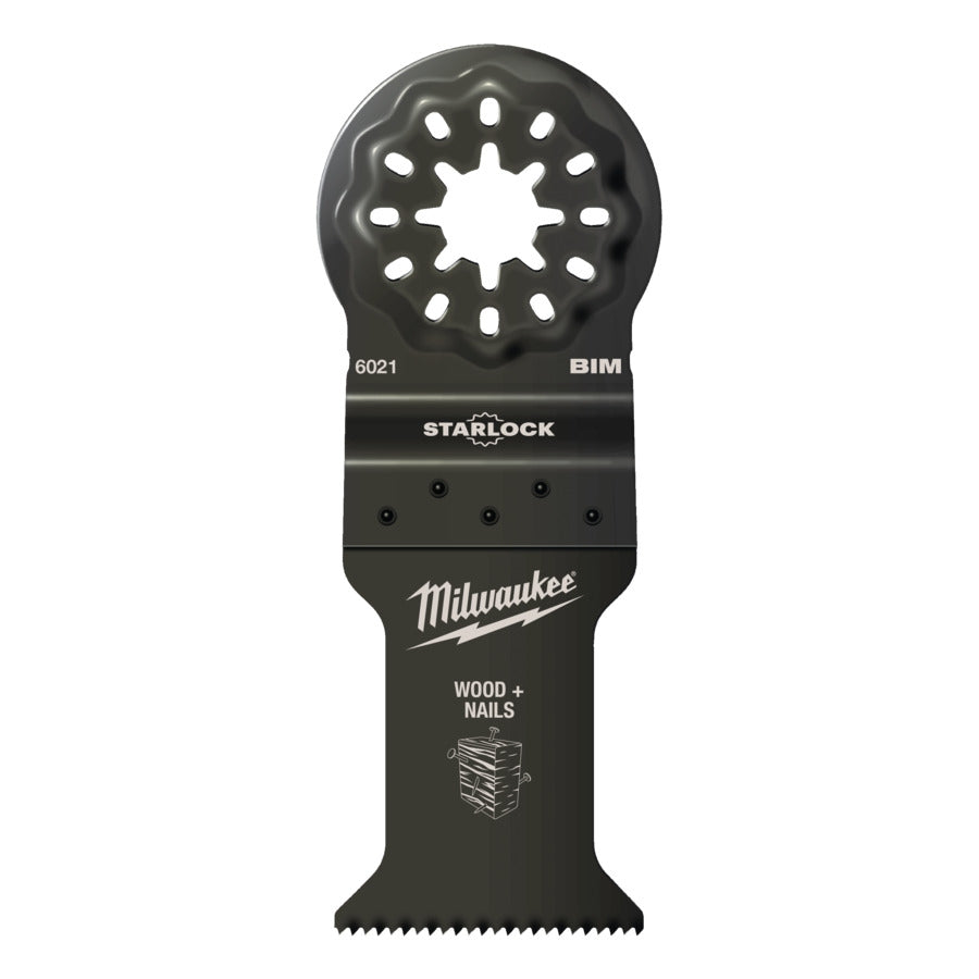 Milwaukee Multitool Starlock Bi-Metall Tauchsägeblatt Holz mit Nägeln 35x42mm (48906021)