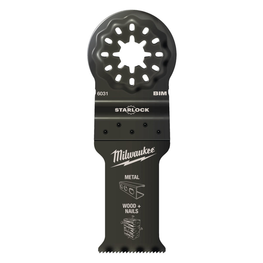 Milwaukee Multitool Starlock Bi-Metall Tauchsaegeblatt Multimaterial 28x47mm (48906031)