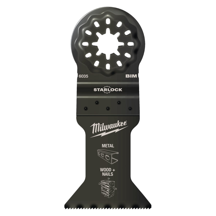 Milwaukee Multitool Starlock Bi-Metall Tauchsägeblatt Multimaterial 43x47mm (48906035)