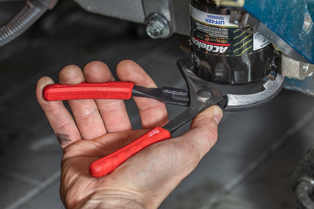 Milwaukee PVC / Ölfilter Zange 230 mm mit 89 mm Öffnungsweite (4932492511)