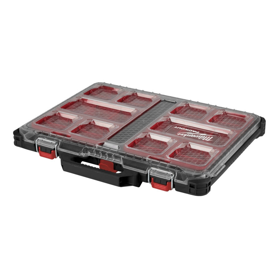 Milwaukee Packout Organiser Slim 500 x 380 x 65 mm inkl. Sortierboxen (4932471064)