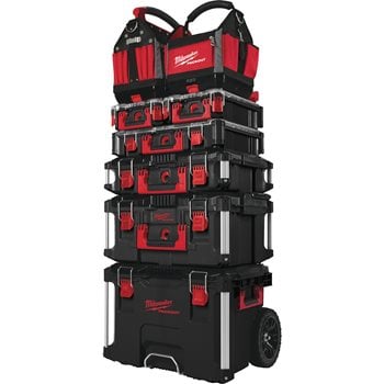 Milwaukee Packout Trolley Koffer mit Ziehgriff und kompatibel mit anderen Packout (4932464078)