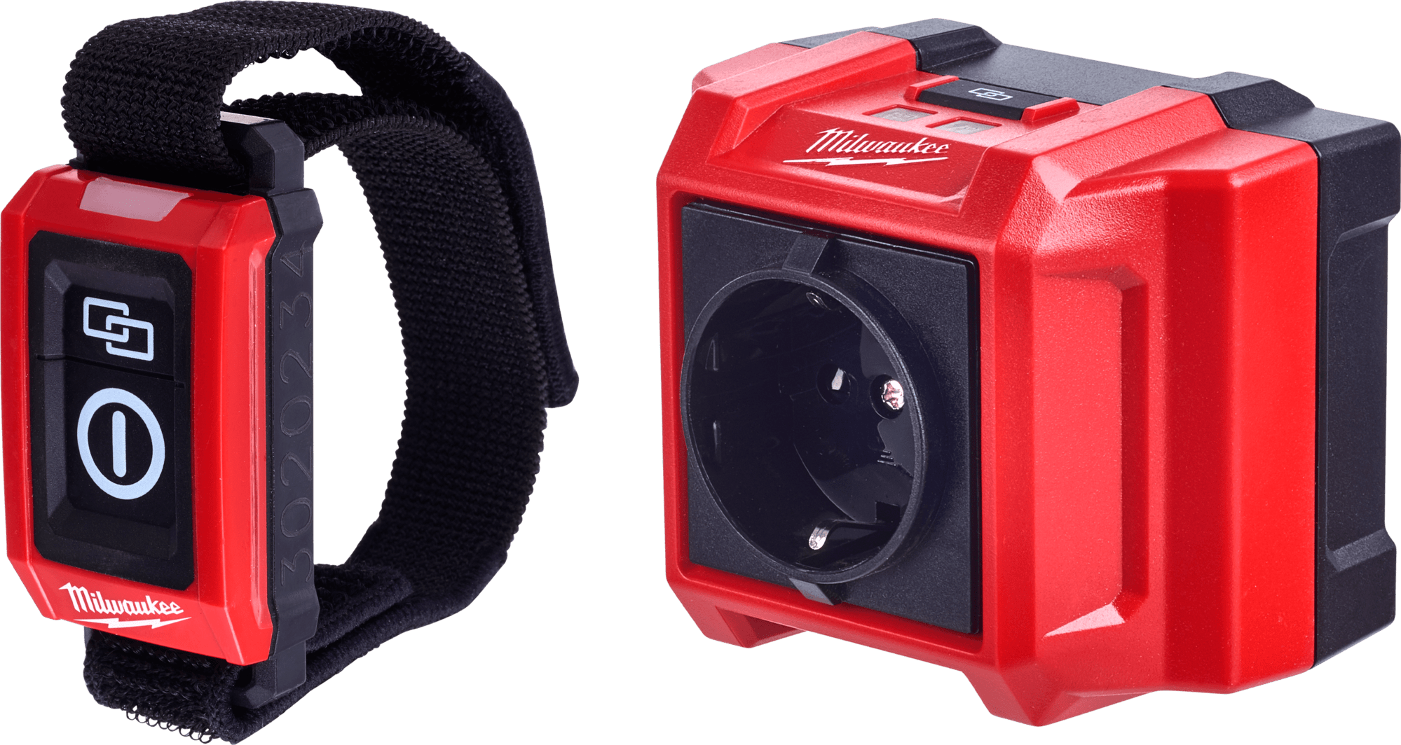 Milwaukee RCS Funksteckdose inkl. Fernbedienung Bluetooth für bis zu 30m Signalreichweite 4932478965