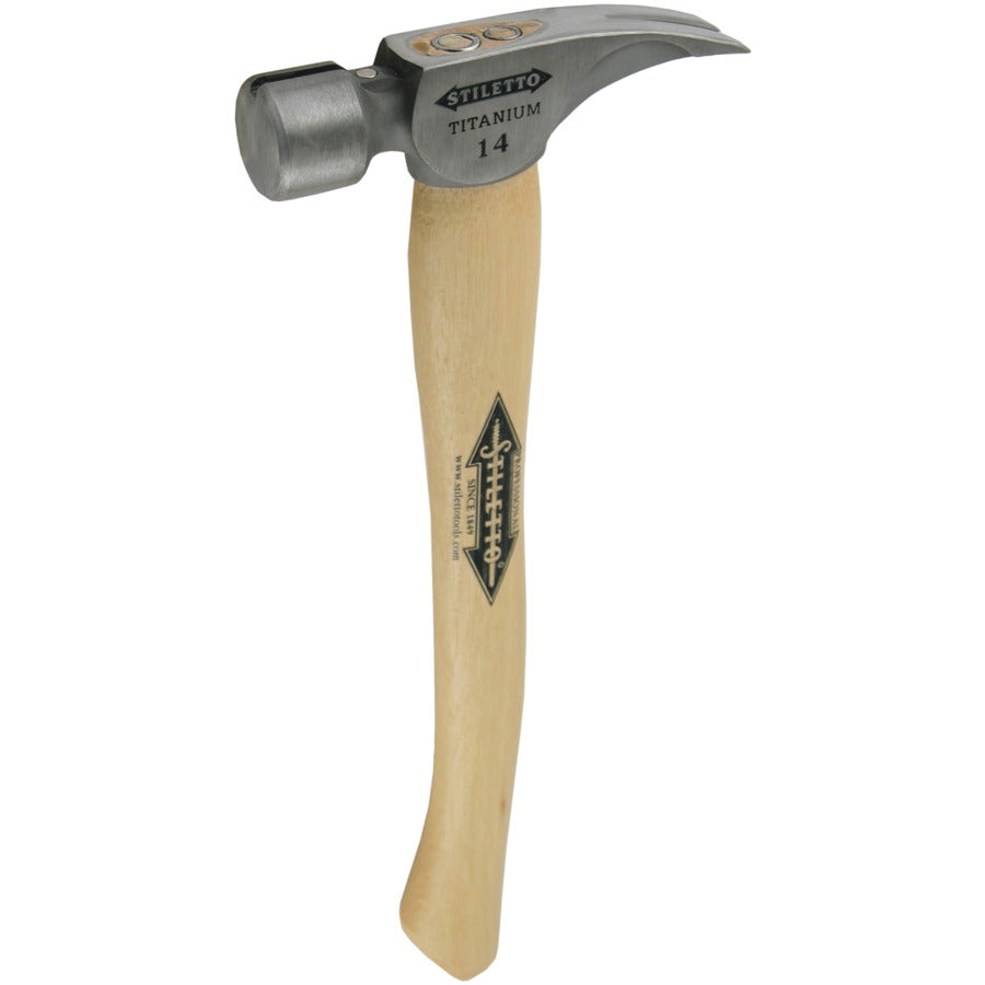 Milwaukee STILETTO Titanhammer mit Hickorystiel 406 mm und magnetischer Nagelhalter (4932352586)