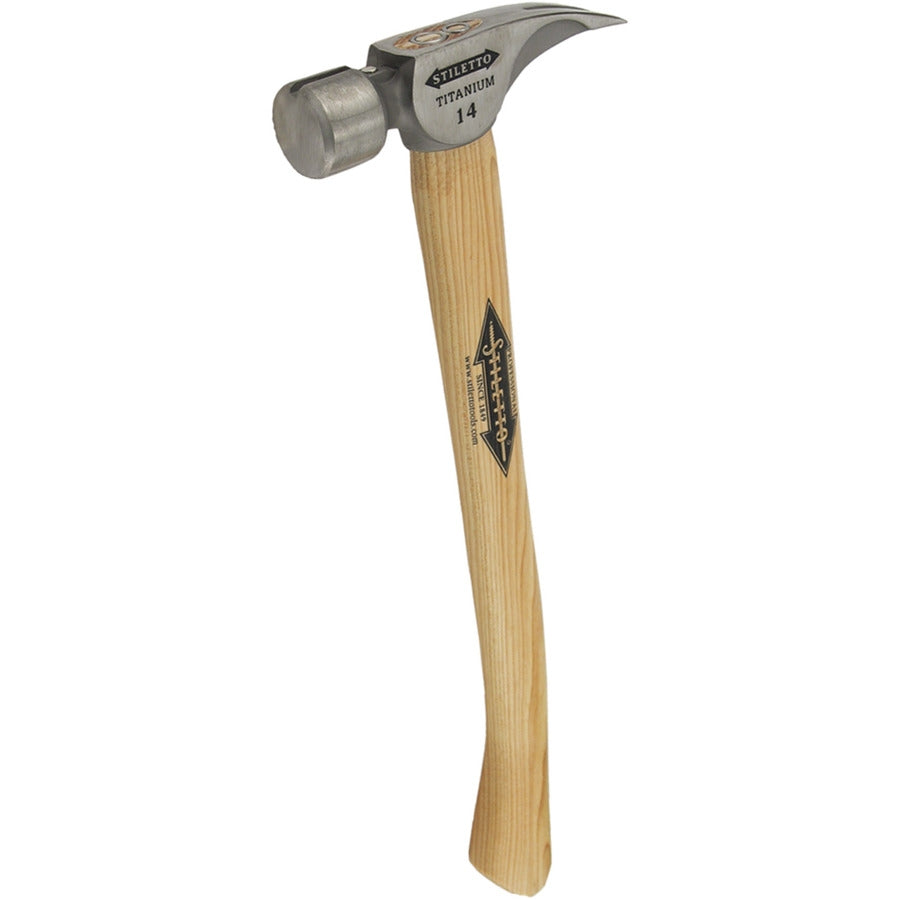 Milwaukee STILETTO Titanhammer mit Hickorystiel 457 mm und magnetischer Nagelhalter (4932352584)