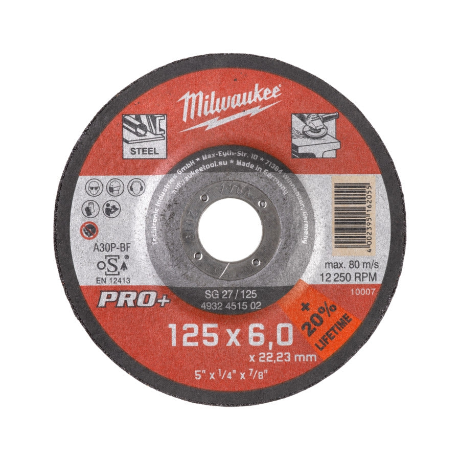 Milwaukee Schruppscheibe PRO+ 125x6x22.23 mm (4932451502)