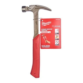 Milwaukee Stahl-Klauenhammer mit Shockshield-Griff gerade 570g 4932478654