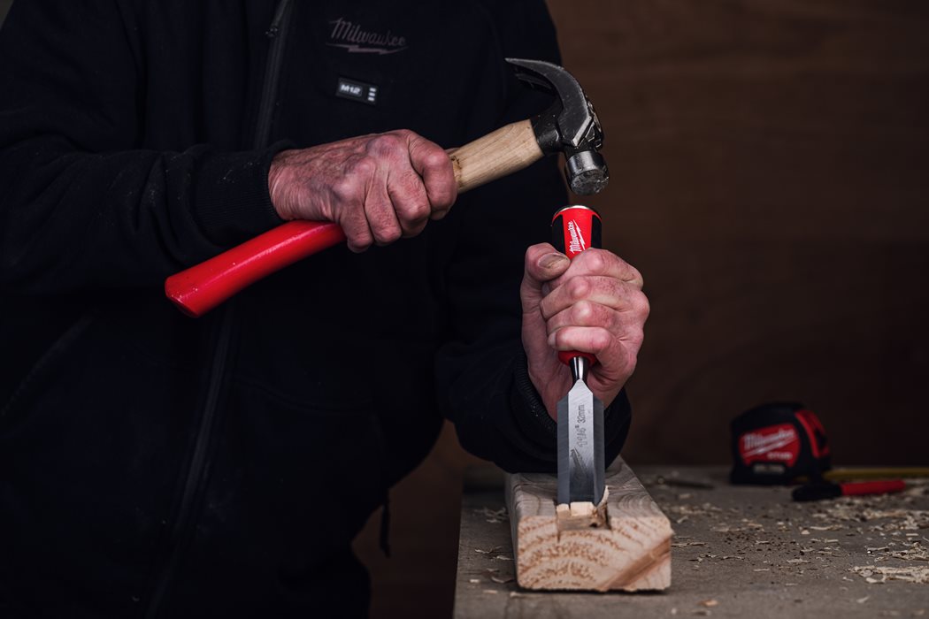 Milwaukee Stechbeitel 3/4" mit abgeschrägter Kante 18 mm mit Schlagkappe (4932479894)