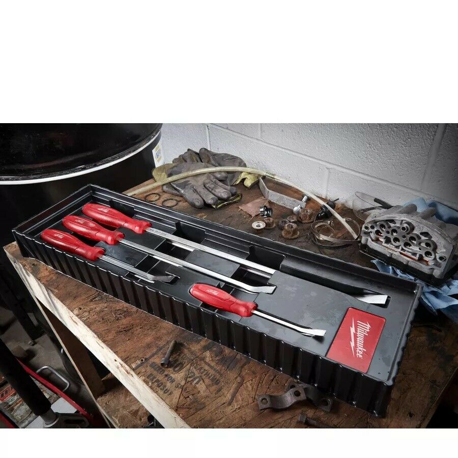 Milwaukee Stemmeisen-Set mit Schlagkappe 200 / 300 / 450 / 600 mm 4 tlg. (48229214)