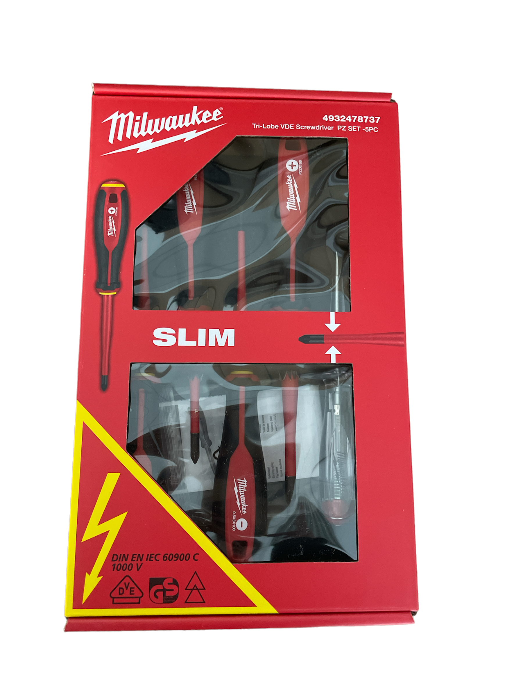 Milwaukee Tri-Lobe VDE Schraubendreher Set SL/PZ 5tlg. (4932478737)