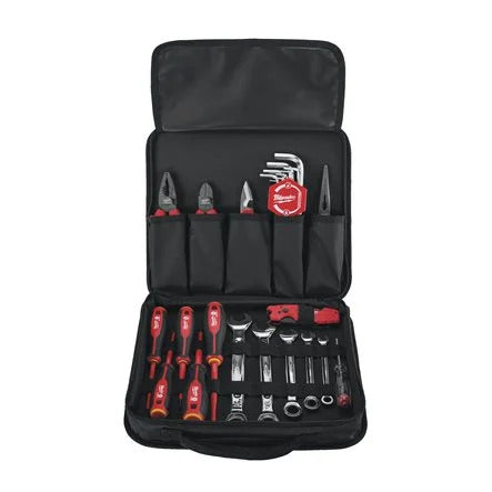 Milwaukee® Elektriker Set VDH Handwerkzeuge mit Maulschlüssel / Zangen / Schraubendreher 25 tlg. in Tasche 4932492660 4932492660