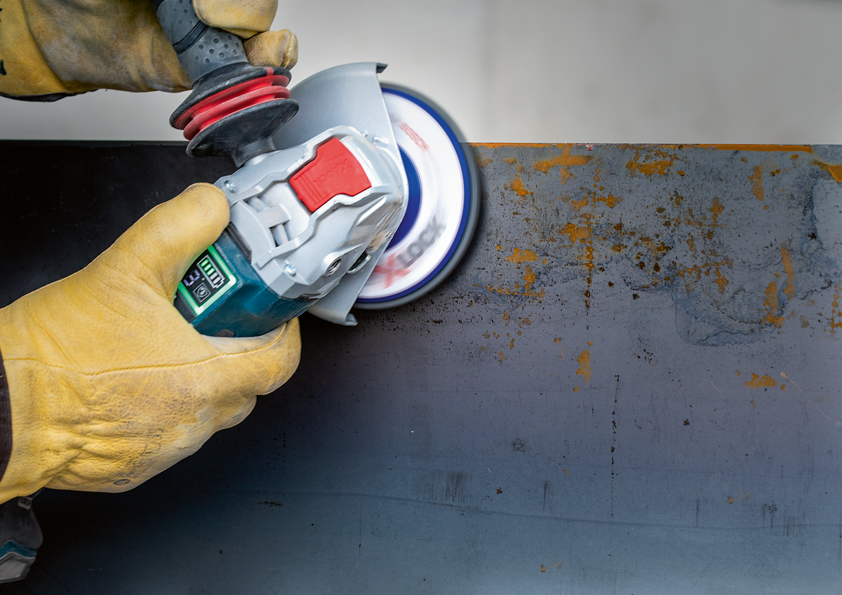 Bosch Professional X-Lock Reinigungsscheibe Best for Metal N377 Ø 125 x 22.23 mm reinigt Metall- und Mauerwerkflächen