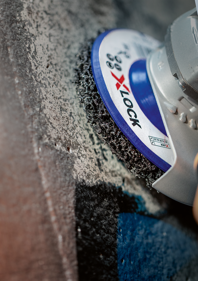 Bosch Professional X-Lock Reinigungsscheibe Best for Metal N377 Ø 125 x 22.23 mm reinigt Metall- und Mauerwerkflächen