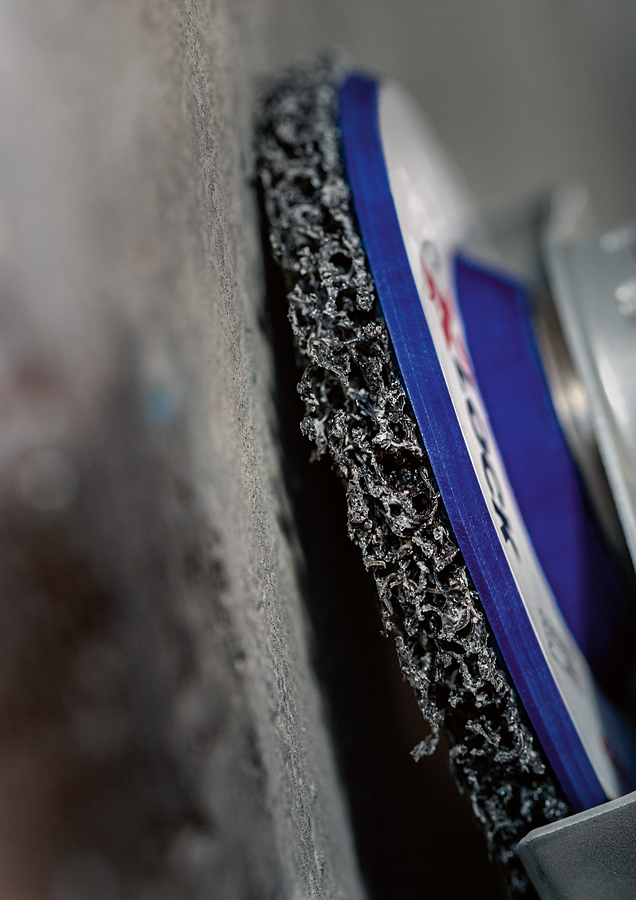 Bosch Professional X-Lock Reinigungsscheibe Best for Metal N377 Ø 125 x 22.23 mm reinigt Metall- und Mauerwerkflächen