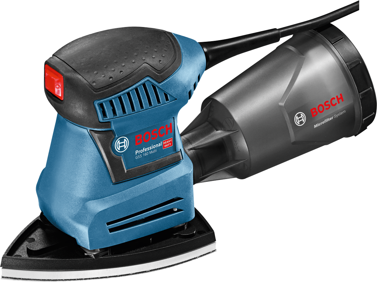 Bosch Professional GSS 160 Multi Schwingschleifer 180 W inkl. Zubehör in L-Boxx 136