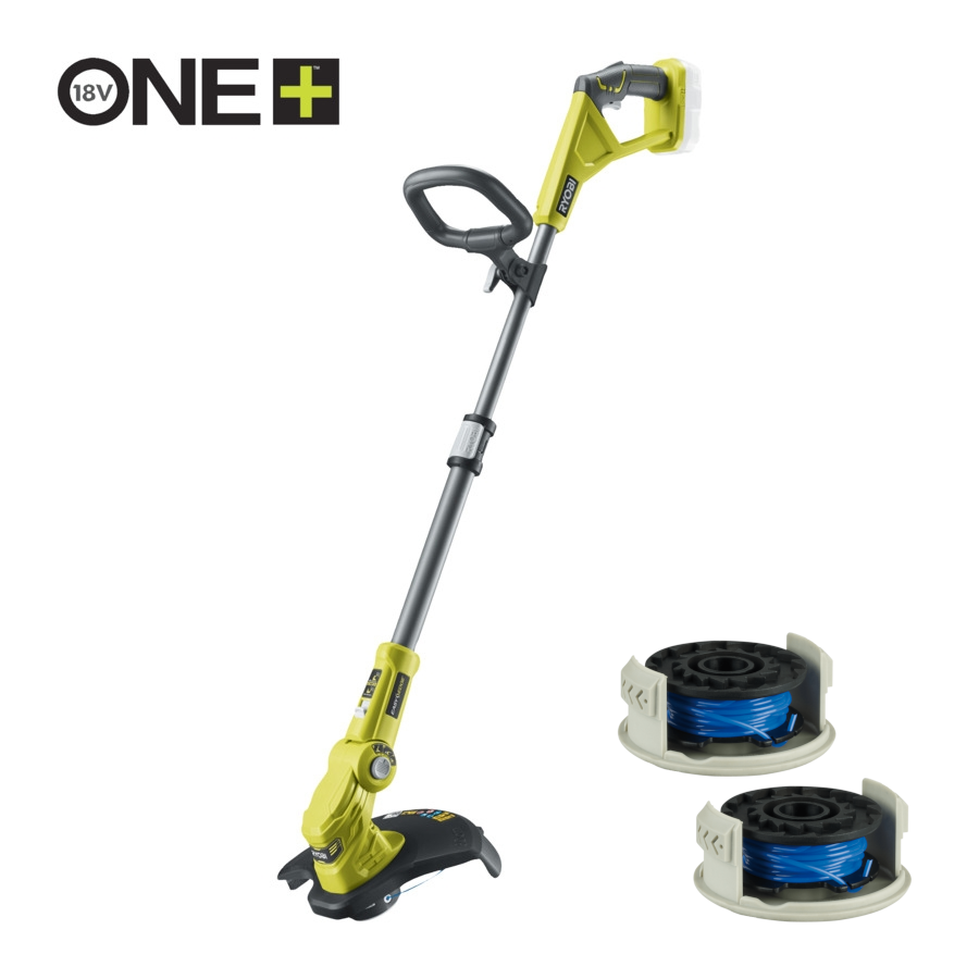 RYOBI OLT1832 Akku-Rasentrimmer 25-30 cm Schnittbreite ohne Akku/Lader + 2x RAC124 Spule (5133002813)