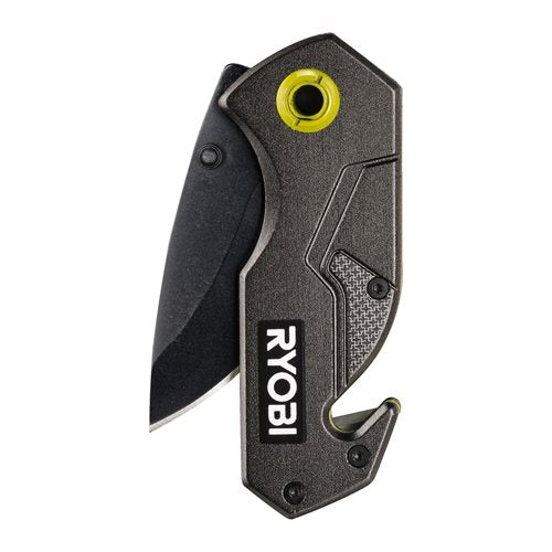 RYOBI RFK25T Kompaktes Klappmesser mit 57 mm Klinge und integrierten Glasbrecher