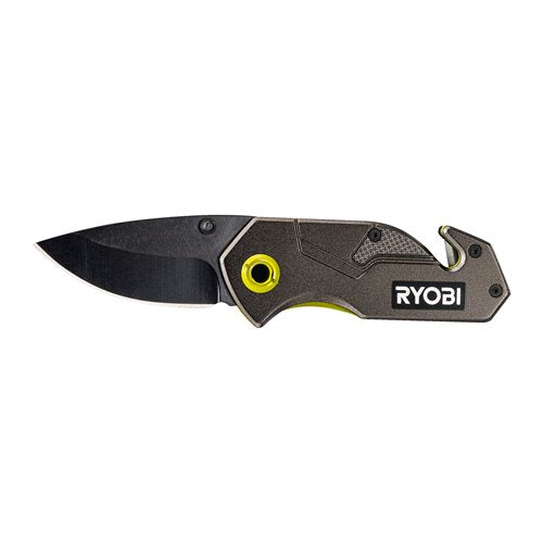 RYOBI RFK25T Kompaktes Klappmesser mit 57 mm Klinge und integrierten Glasbrecher