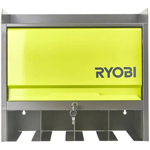 RYOBI RHWS-01 Wand-Werkzeugschrank Wandablage inkl. Schlüssel 150 kg Belastbarkeit