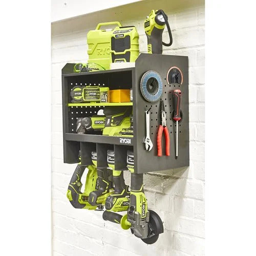RYOBI RHWS-02 Wand-Werkzeugschrank Wandablage offen mit Lochwand (5132004359)