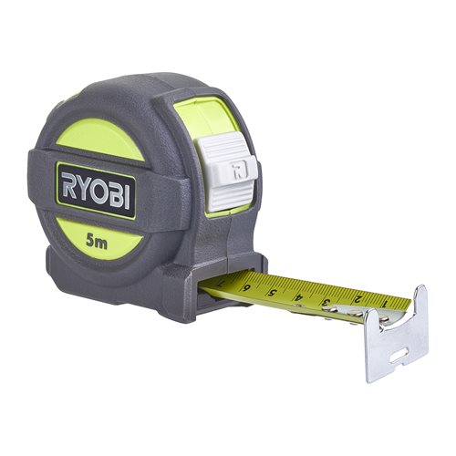 RYOBI RTM5M Maßband 5m mit Integrierter Gürtelclip (5132004360)