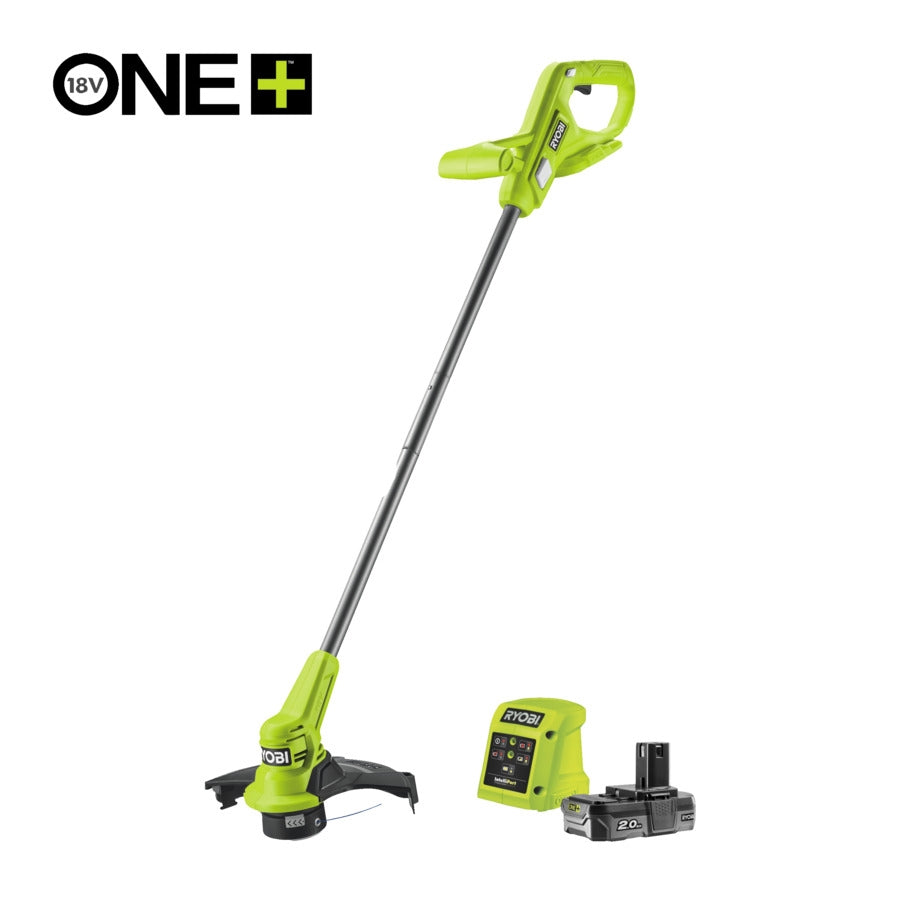 RYOBI RY18LT23A-120 Akku-Rasentrimmer 23 cm Schnittbreite 1x 2,0 Ah Akku und Ladegerät im Karton