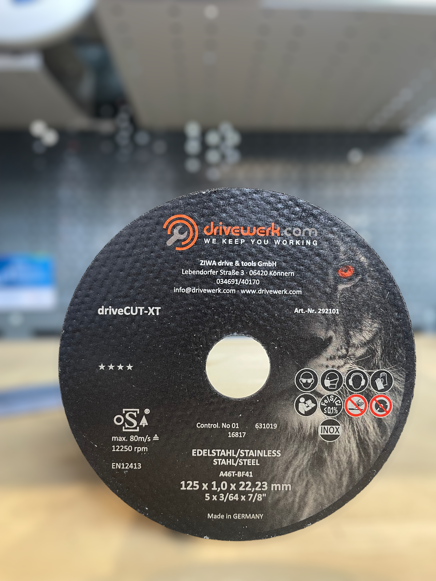 Rhodius driveCUT-XT Trennscheibe Ø 125 x 1,0 x 22,23 mm ideal zum trennen von Stahl