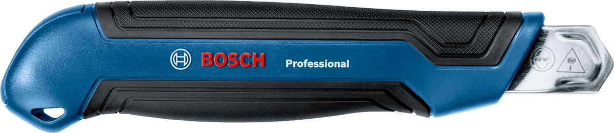 Bosch Professional Cuttermesser 18 mm inkl. Klinge mit Softgrifffläche und ergonimisch