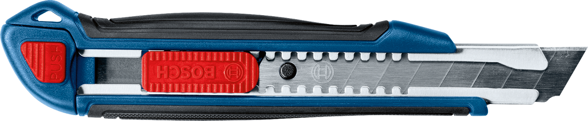 Bosch Professional Cuttermesser 18 mm inkl. Klinge mit Softgrifffläche und ergonimisch