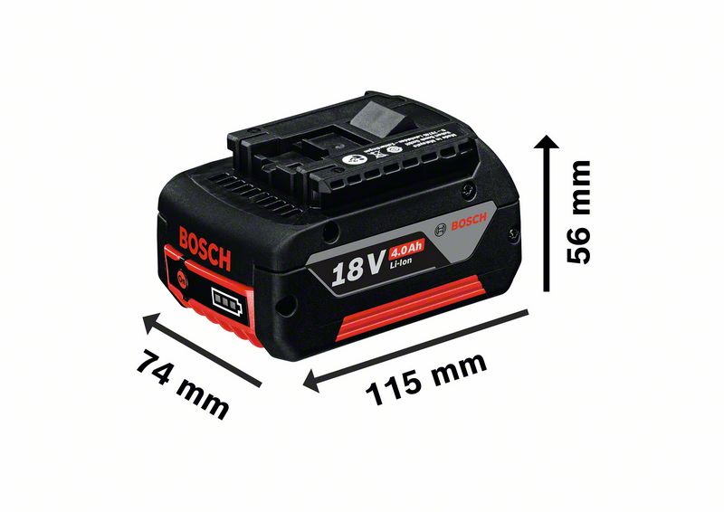Bosch Professional Akkupack 6x GBA 18V 4.0 Ah in L-Boxx