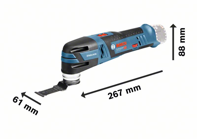 Bosch Professional GOP 12V-28 Starlock Akku-Multitool ohne Akku/Lader