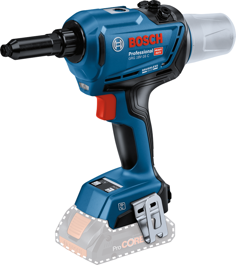 Bosch Professional GRG 18V-16 C Akku-Nietpistole ohne Akku/Lader