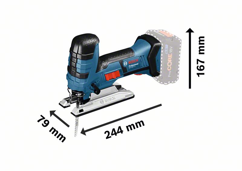 Bosch Professional GST 18 V-LI S Akku-Stichsäge ohne Akku/Lader