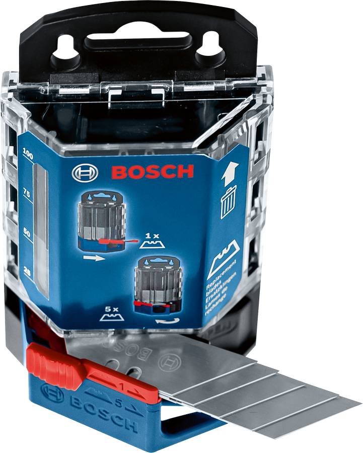 Bosch Trapezklingen aus S2-CVM-Stahl 62x19 mm 50 Stk im Klingenspender
