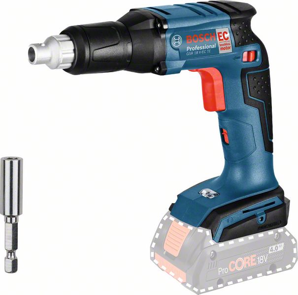 Bosch Professional GSR 18V-EC TE Akku-Trockenbauschrauber ohne Akku/Lader in L-Boxx