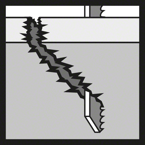 Bosch PRO Stichsägeblatt T 345 XF Multi Material thick and thin (2608634994)
