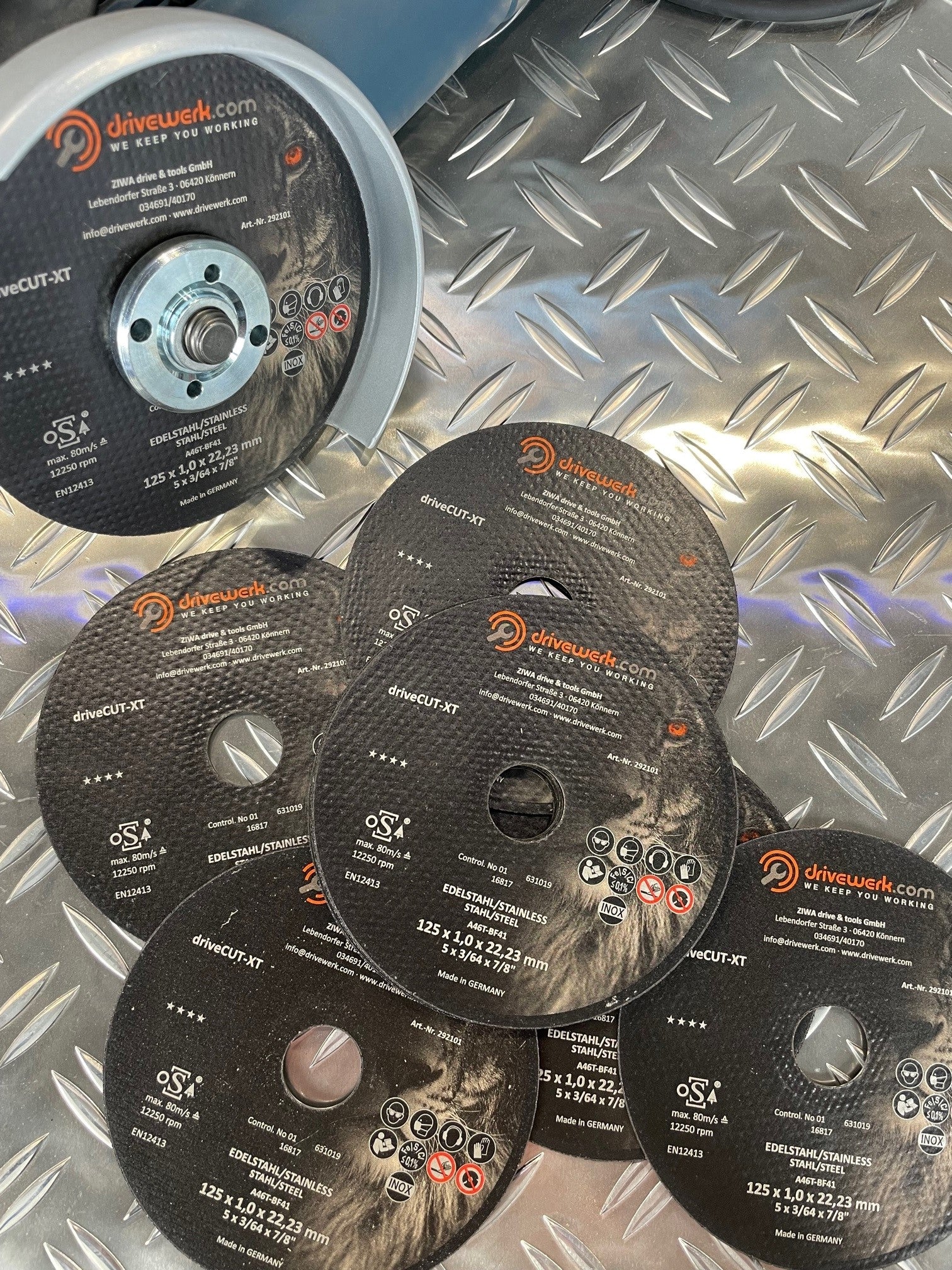 Rhodius driveCUT-XT Rhodius Trennscheibe Ø 125 x 1,0 x 22,23 mm ideal zum trennen von Stahl